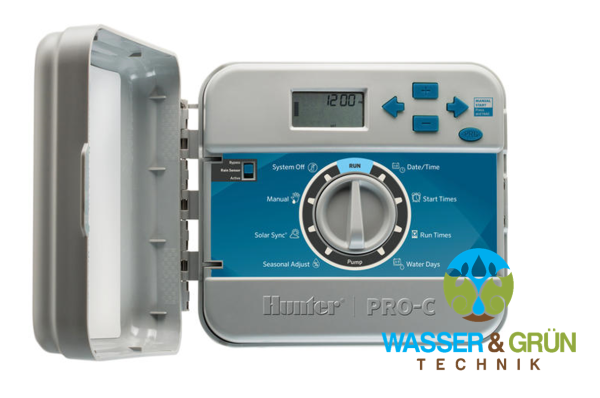 Pro-C Steuergerät Hunter, Pro C-401i Innen, Pro-C 401e Aussenbereich, Steuergerät Hunter erweiterbar auf 23 Stationen